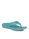 Frauen Flip Flops Glossy Aqua