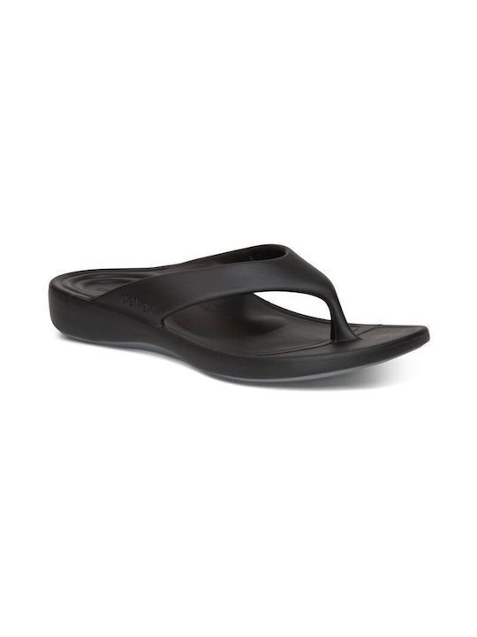 Aetrex Women's Flip Flops Black