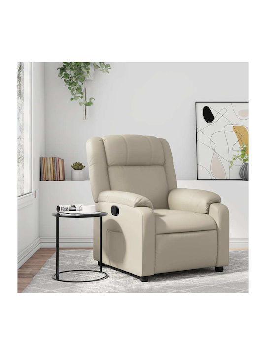 Фотьойл Relax С поставка за крака Крем 77x95x99см