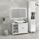 Kleankin Waschtisch ohne Waschbecken L90xB30xH60cm White