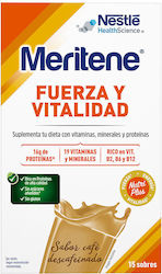 Nestle Meritene Fuerza Y Vitalidad Ergänzungsmittel zum Abnehmen 15 x 30gr Café Descafeinado