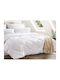 Pilotă Super Dublu cu Umplutură Microfiber 220x240cm Alb 320 g/mp²Gsm