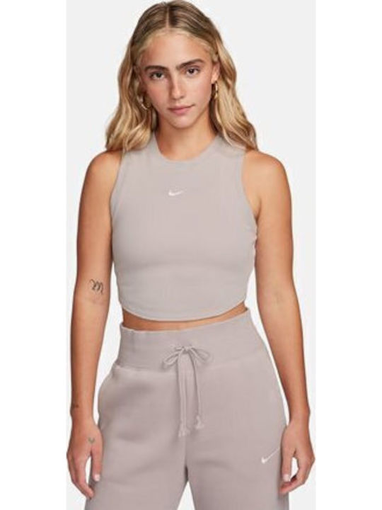 Nike Sportswear Γυναικείο Αθλητικό Crop Top Αμά...