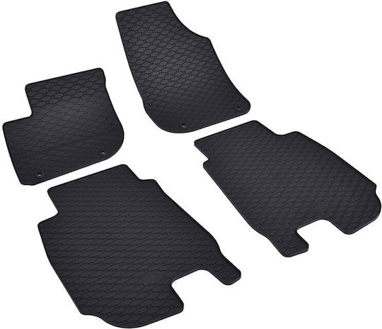 Rigum Set of Front and Rear Mats 4pcs for Honda HR-V 2021+ Black