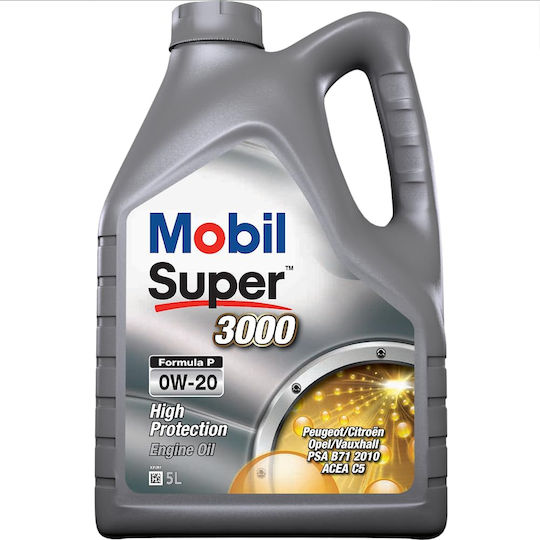 Mobil Super 3000 Formula P Λάδι Αυτοκινήτου 0W-20 5lt