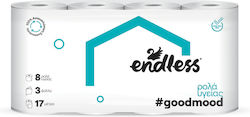 Endless Goodmood Χαρτί Υγείας 8 Ρολά 3 Φύλλων (85gr/Ρολό) Endless Goodmood Χαρτί Υγείας 8 Ρολά 3 Φύλλων (85gr/Ρολό)