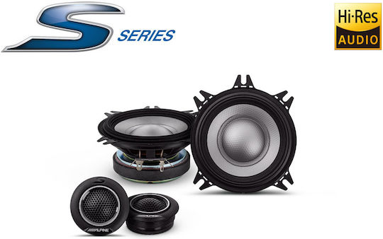 Alpine S-Series Σετ Ηχεία Αυτοκινήτου 4" (2 Δρόμων)