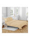Kipper Cearșaf Single cu Elastic 100x200+32cm. Bej
