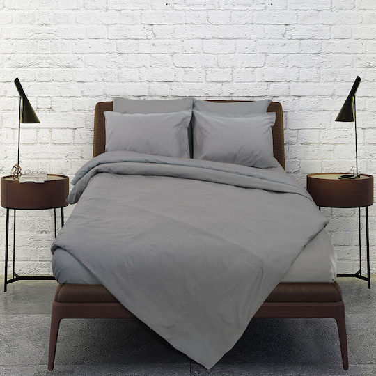 Kipper Σεντόνι Μονό 170x260εκ. Grey