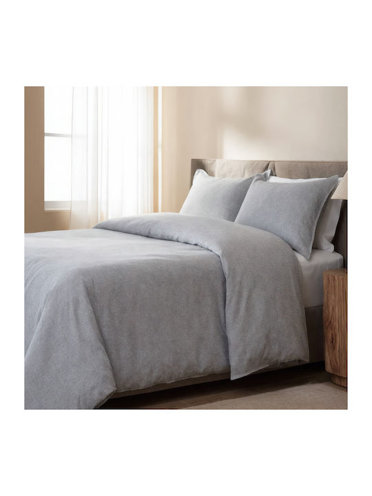 MayHome Duvet Cover Set King Size with 2 Pillowcases 260x240 Grey