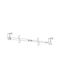 Genius Ideas Extendable Metallic Curtain Pole Single 105-105cm White