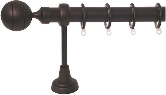 Import Hellas Metallic Curtain Pole No5 Single Diameter 25mm Length 200cm Rust Import Hellas Metallic Curtain Pole No5 Single Diameter 25mm Length 200cm Rust