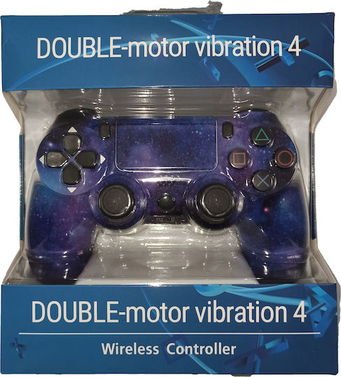 Double-motor Wireless Gamepad for PS4 Blue