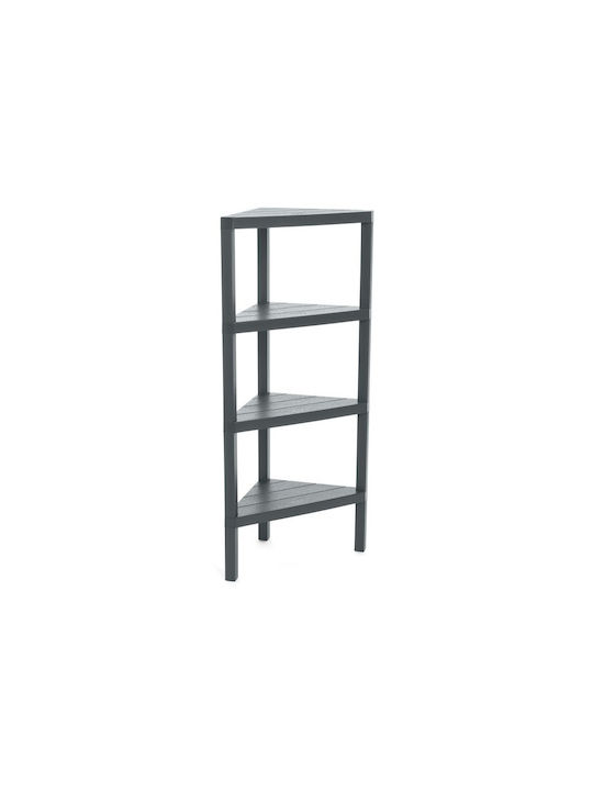 Corner Shelf Gray 33x33x100cm