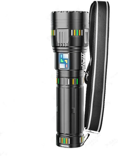 X-Balog Επαναφορτιζόμενος Φακός Κεφαλής LED IP67 με Μέγιστη Φωτεινότητα 40000lm