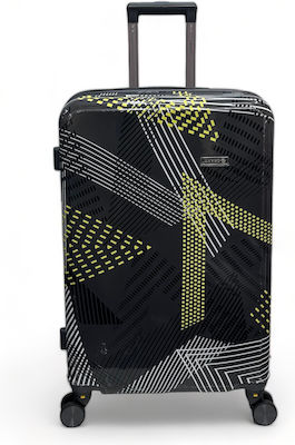 Olia Home Large Travel Suitcase Made of Durable PC Material with 4 Wheels Height 70cm.