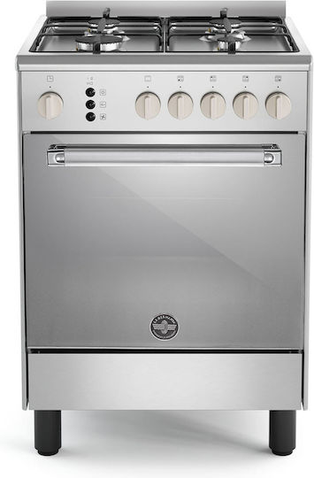 La Germania CLS6 40 81 D X GN Κουζίνα Φυσικού Αερίου 60lt με Εστίες Φυσικού Αερίου Π59.5εκ. Inox
