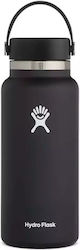 Hydro Flask Wide Mouth 1lt Black Hydro Flask Wide Mouth 1lt Black