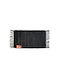 Chios Hellas Rug Rectangular Leather with Fringes Black