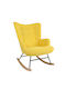 Candy Cane Rocking Armchair Yellow 91x67x86cm