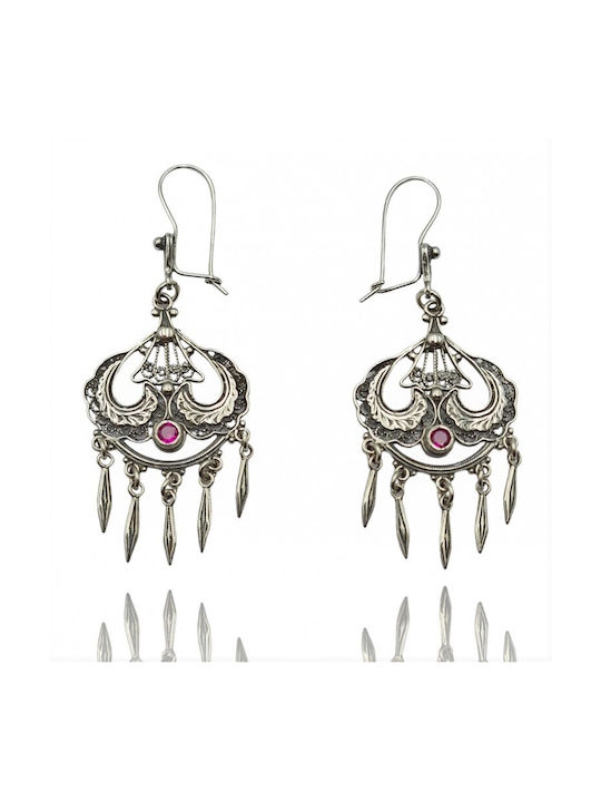 Earrings made of Silver with Stones