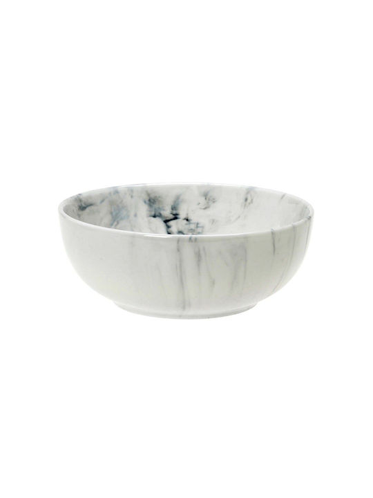 Cryspo Trio Cereal Serving Bowl Round made of Porcelain White with Diameter 16cm