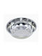 Tpster Serving Bowl Round Inox Silver