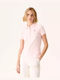 Just Over The Top Women's Polo Shirt Short Sleeve Soft Pink