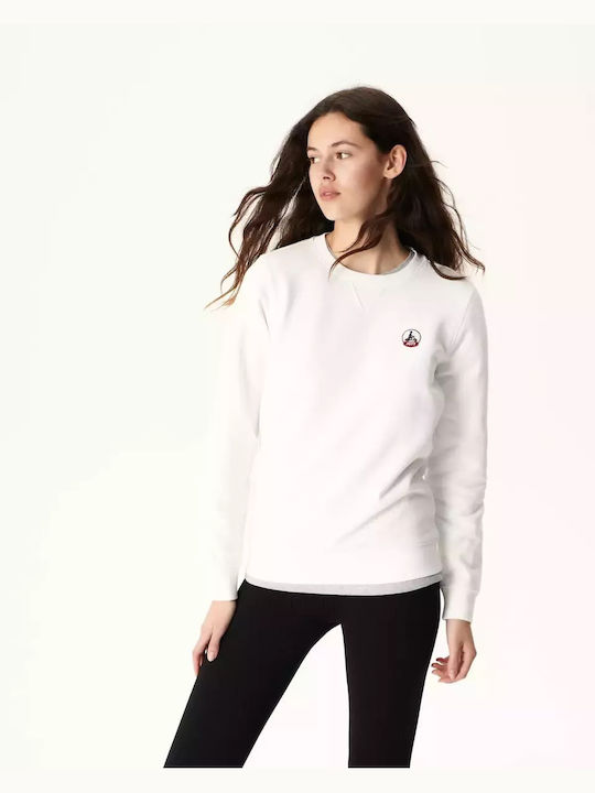 Just Over The Top Women's Long Sweatshirt White