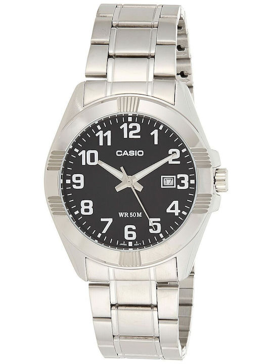 Casio Collection Men's Watch 43.5mm Battery With Metal Bracelet Silver/Black