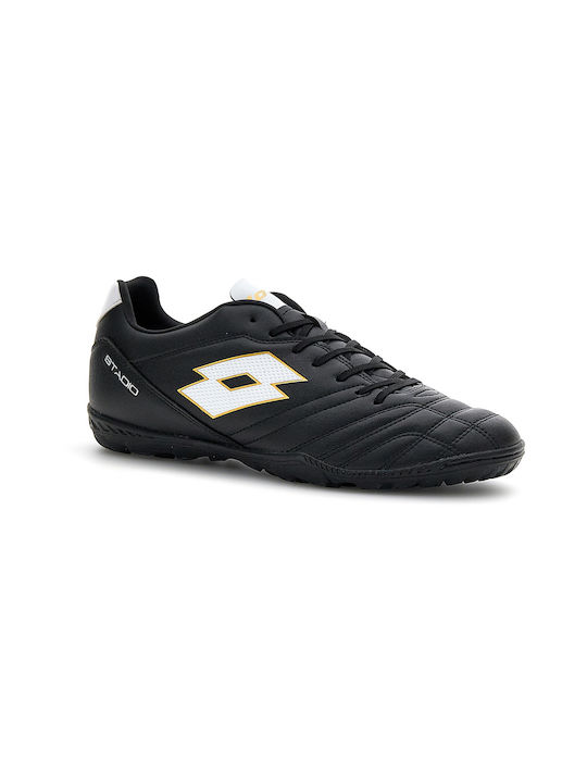 Lotto Stadio 705 TF Low Football Shoes with Molded Cleats Black