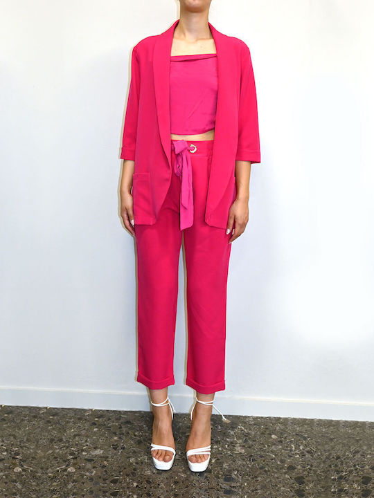 Jaime Damen Rosa Set mit Hose mit Gummizug