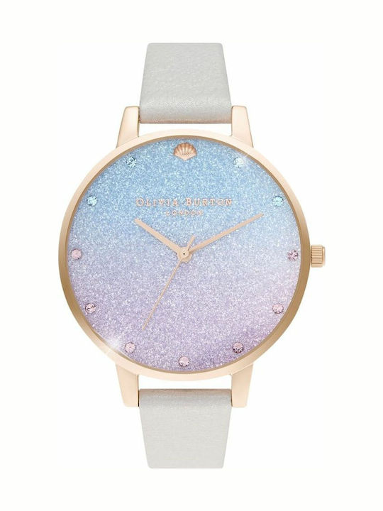 Olivia Burton Women's Watch with Gray Leather Strap