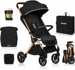 Lionelo Cloe Baby Stroller Suitable from 6+ Months Black Onyx