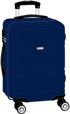 Safta Children's Cabin Travel Suitcase Navy Blue with 4 Wheels Height 55cm.