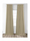 Sunshine Blackout Curtain With Pencil Pleat Beige 150x280cm