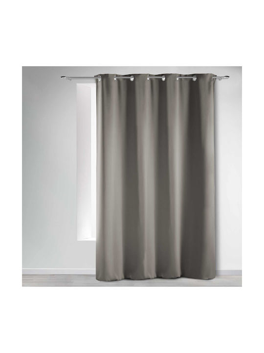 Blackout Curtain with Grommets L-c Occult Gray ...