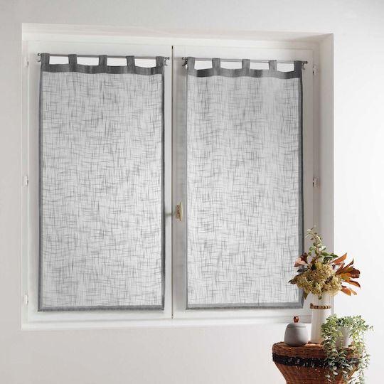 Douceur d'Intérieur Vorhänge Fenster mit Obere Registerkarte L-c Haltona Grau 60x160cm