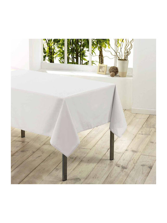 Douceur d'Intérieur Tablecloth Stain Resistant Essentiel Blanc 140x300cm