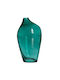 BigBuy Decorative Vase Crystal Green 12.5x24x24cm 1pcs