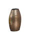 BigBuy Decorative Vase Aluminum Gold 21x33x33cm 1pcs