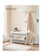 Entry Furniture with Shoe Rack & Bench White 80x30x46cm