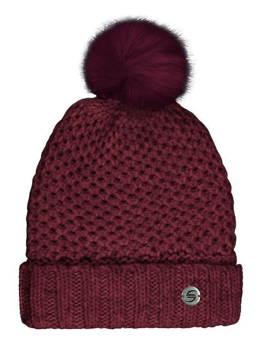 Stamion Pom Pom Beanie Γυναικείος Σκούφος Πλεκτ...