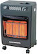 Hausberg Ceramic Gas Heater 4200W Black 32x26x52cm