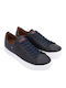 Leder Herren Freizeitschuhe Blau