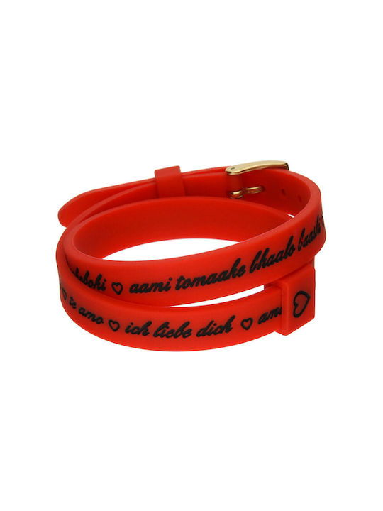 il mezzometro Damen Armband Rot