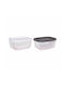 Gurallar Glass Lunch Box White 12.2x12.2cm