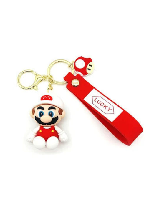 Keychain Lucky Super Mario Roșu