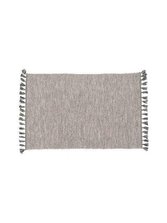 BigBuy Rug Rectangular Grey