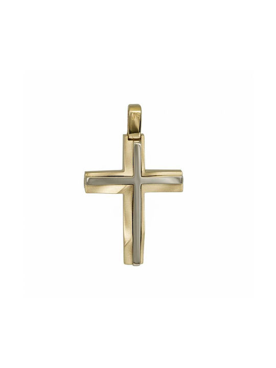 Herren Gold Kreuz 14K